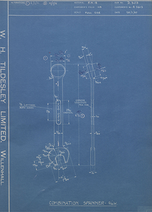 Abingdon King Dick Co LTD A2612 Combination Spanner - 5/16