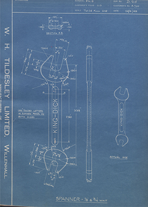 Abingdon King Dick Co LTD A700 Spanner - 1/8
