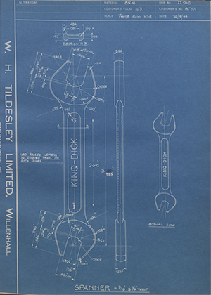Abingdon King Dick Co LTD A701 Spanner - 3/16