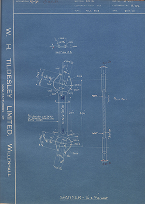 Abingdon King Dick Co LTD A702 Spanner - 1/4