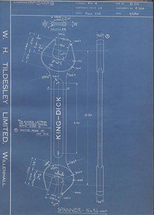 Abingdon King Dick Co LTD A706 Spanner - 1/2