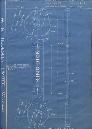 Abingdon King Dick Co LTD B136 Spanner - 5/8