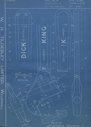 Abingdon King Dick Co LTD B452 Adjustable Spanner - 15