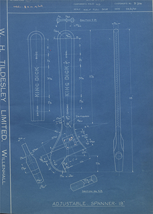 Abingdon King Dick Co LTD B754 Adjustable Spanner - 18