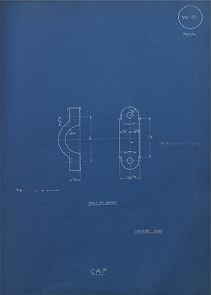 Albion Motors 2345E Cap WH Tildesley Forging Technical Drawing