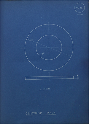 Albion Motors 6213A Centring Piece WH Tildesley Forging Technical Drawing