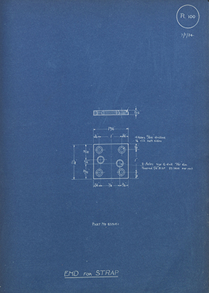 Albion Motors 6331C1 End for Strap WH Tildesley Forging Technical Drawing