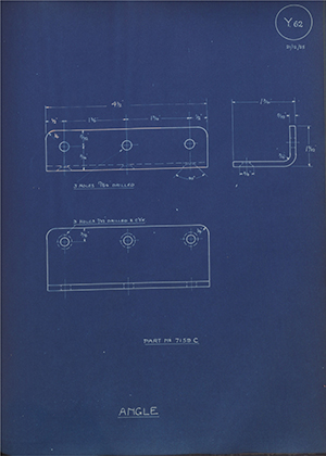 Albion Motors 7159C Angle WH Tildesley Forging Technical Drawing