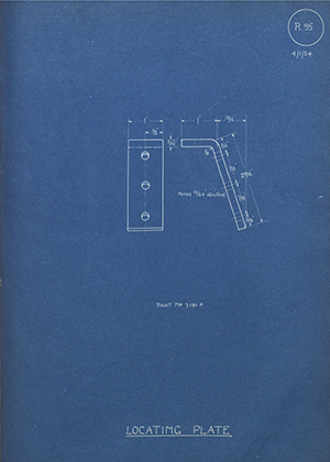 Albion Motors 7191F Locating Plate WH Tildesley Forging Technical Drawing