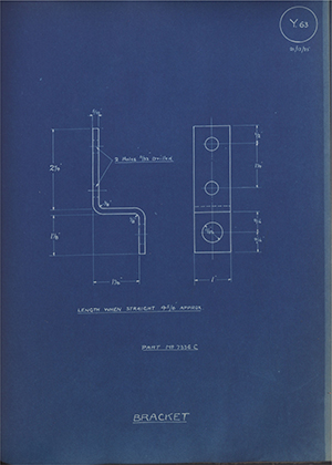 Albion Motors 7336C Bracket WH Tildesley Forging Technical Drawing