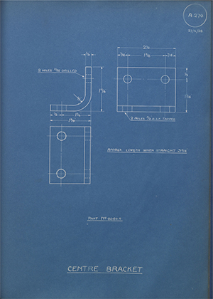 Albion Motors 8064A Centre Bracket WH Tildesley Forging Technical Drawing