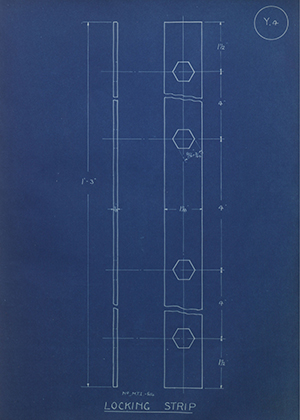 Albion Motors MT1-514 Locking Strip WH Tildesley Forging Technical Drawing