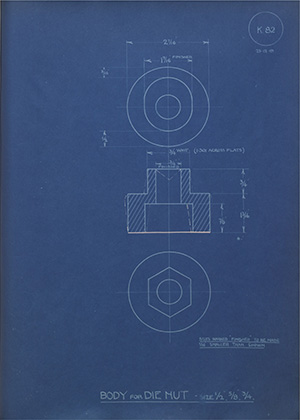 Alexander Young (London) Lever WH Tildesley Forging Technical Drawing