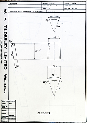 Armstrong Stevens & Son  O Locking WH Tildesley Forging Technical Drawing