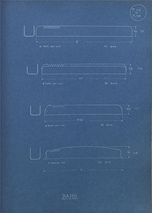 Bars WH Tildesley Forging Technical Drawing