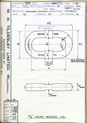 Barzillai Hingley & Sons LTD 0701 13/16