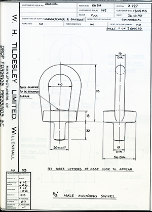 Barzillai Hingley & Sons LTD 1805MS 5/8