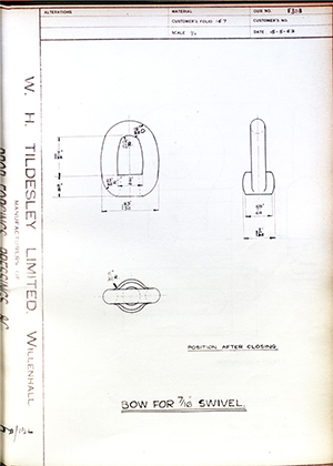 Barzillai Hingley & Sons LTD  Bow for 7/16