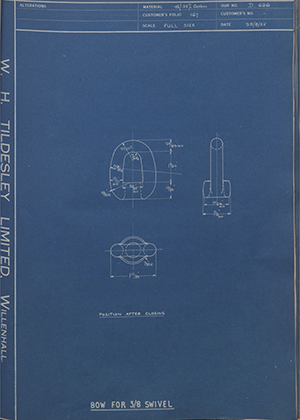 Barzillai Hingley & Sons LTD  Bow for 3/8