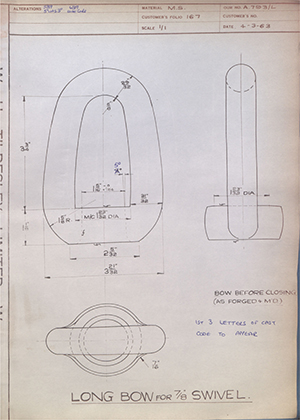 Barzillai Hingley & Sons LTD  Long Bow for 7/8