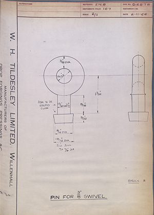 Barzillai Hingley & Sons LTD  Pin for 3/8