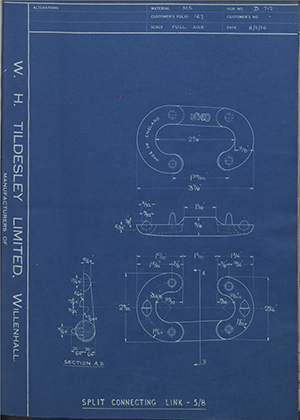 Barzillai Hingley & Sons LTD  Split Connecting Link - 5/8