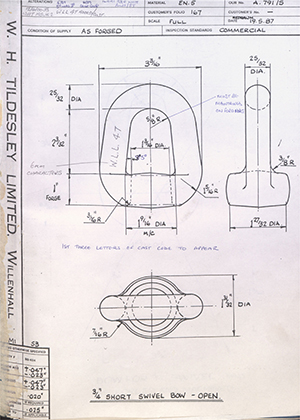 Barzillai Hingley & Sons LTD  3/4