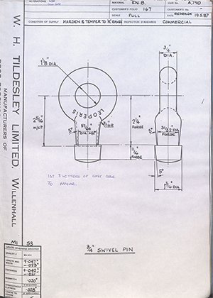 Barzillai Hingley & Sons LTD  3/4