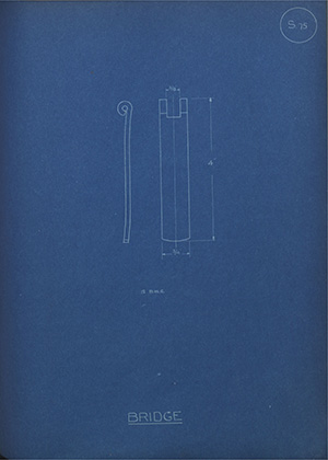 Bridge WH Tildesley Forging Technical Drawing