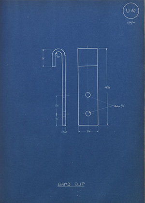 Burton Delingpole & Co Band Clip WH Tildesley Forging Technical Drawing