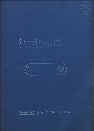 Burton Delingpole & Co Exhaust Box Hanger Link WH Tildesley Forging Technical Drawing