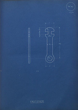 Burton Delingpole & Co Fastener WH Tildesley Forging Technical Drawing