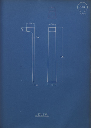 Burton Delingpole & Co Lever WH Tildesley Forging Technical Drawing