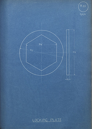 Burton Delingpole & Co Locking Plate WH Tildesley Forging Technical Drawing