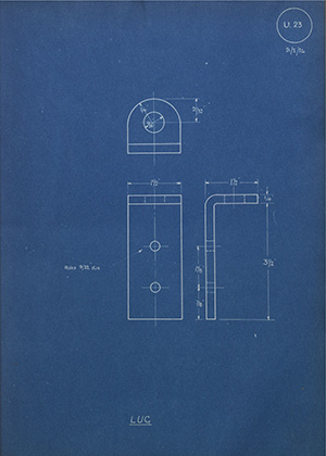 Burton Delingpole & Co Lug WH Tildesley Forging Technical Drawing