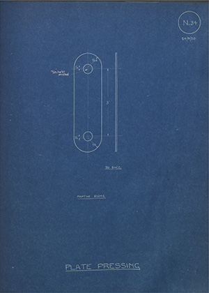 Burton Delingpole & Co Plate Pressing WH Tildesley Forging Technical Drawing