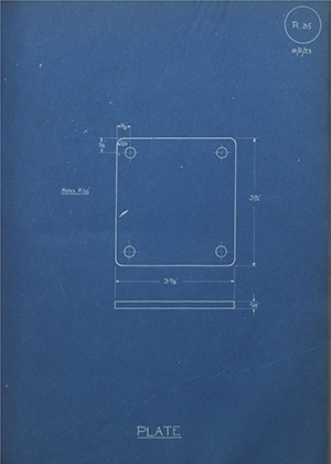 Burton Delingpole & Co Plate WH Tildesley Forging Technical Drawing