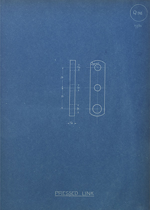 Burton Delingpole & Co Pressed Link WH Tildesley Forging Technical Drawing