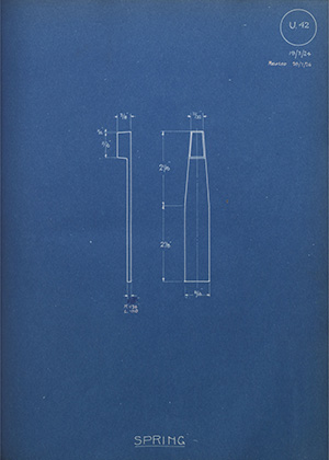 Burton Delingpole & Co Spring WH Tildesley Forging Technical Drawing