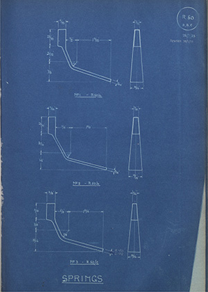 Burton Delingpole & Co Springs WH Tildesley Forging Technical Drawing