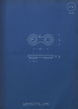 Butler Brothers Connecting Link WH Tildesley Forging Technical Drawing