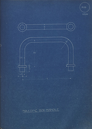 Butler Brothers Moulding Box Handle WH Tildesley Forging Technical Drawing