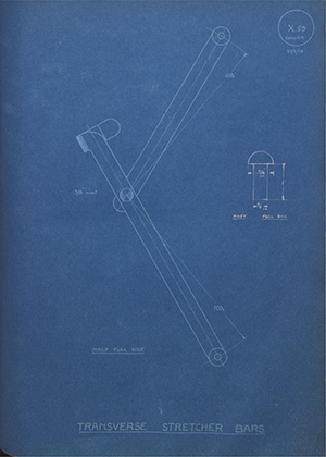 Carvers (J & A) Ltd Transverse Stretcher Bars WH Tildesley Forging Technical Drawing