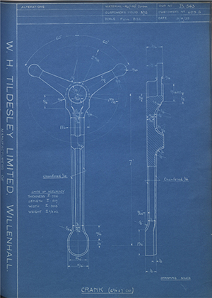 Chater-Lea MFG CO LTD 629.S Crank (6 3/4