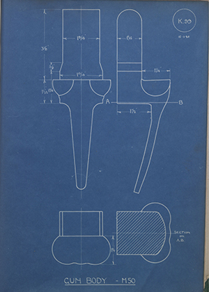 Cogswell & Harrison LTD  Gun Body - M50 WH Tildesley Forging Technical Drawing