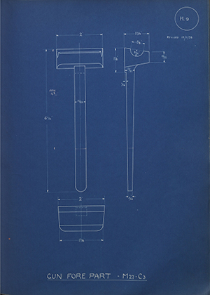 Cogswell & Harrison LTD  Gun Fore Part - M27 C3 WH Tildesley Forging Technical Drawing