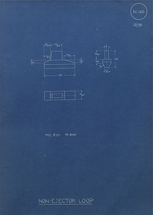 Cogswell & Harrison LTD M27 C17A No8365 Non-Ejector Loop WH Tildesley Forging Technical Drawing