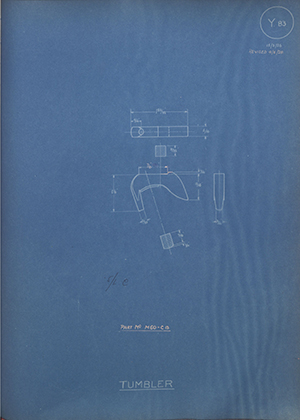 Cogswell & Harrison LTD M60-C13 Tumbler WH Tildesley Forging Technical Drawing