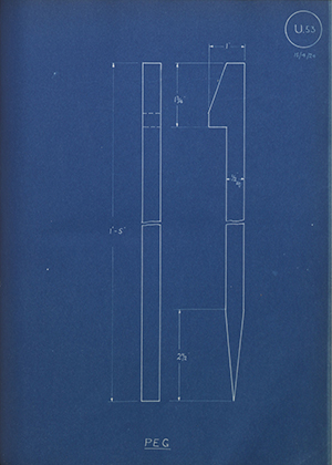 Cogswell & Harrison LTD  Peg WH Tildesley Forging Technical Drawing