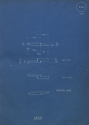 Cogswell & Harrison LTD  Sear WH Tildesley Forging Technical Drawing